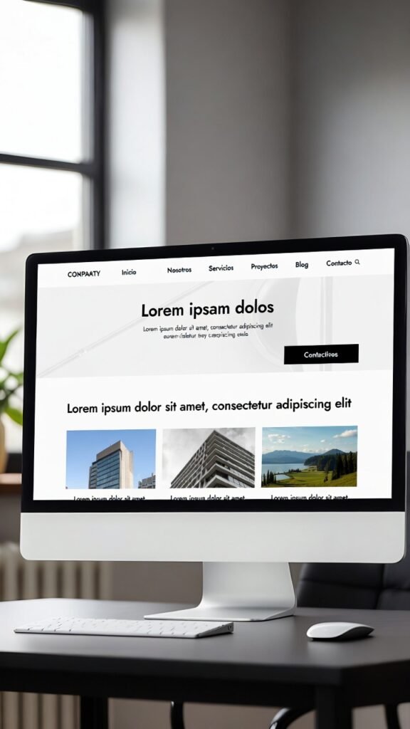 onitor de ordenador mostrando una pagina web